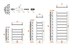 Serena Mild Steel Towel Rail - Chrome