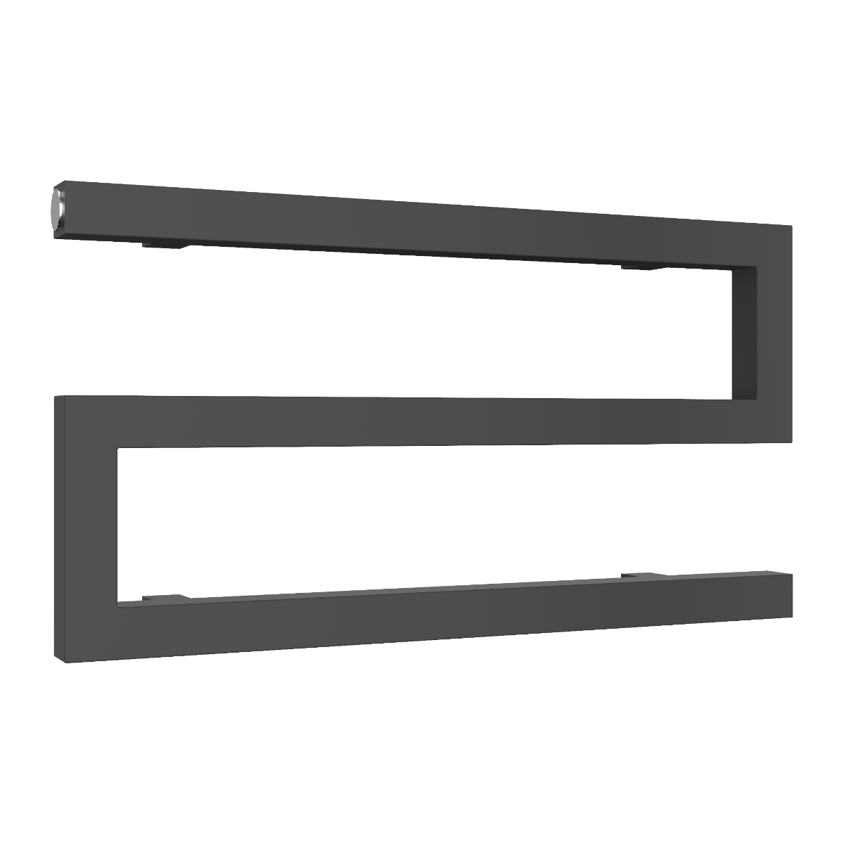 Serpe Mild Steel Towel Rail - Anthracite