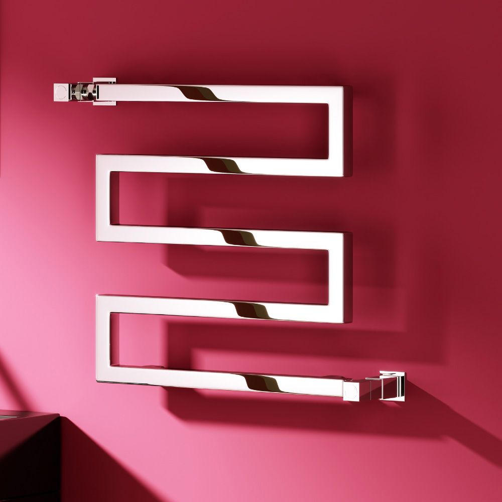Serpe Mild Steel Towel Rail - Chrome