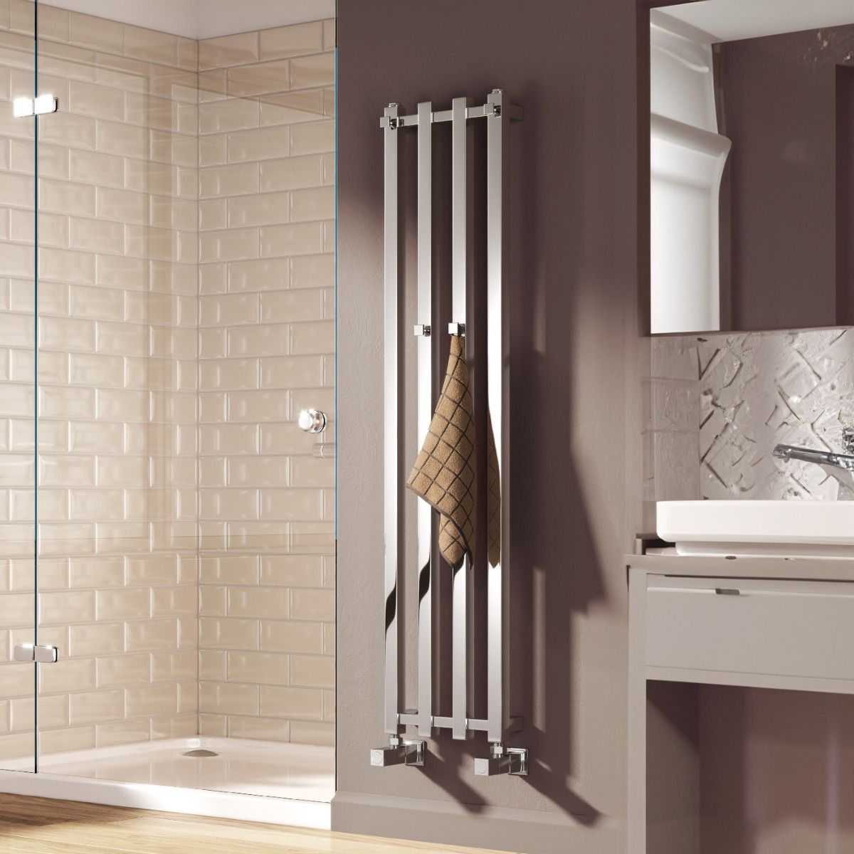 Todi Mild Steel Towel Rail