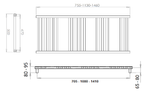 Vasto Mild Steel Towel Rail