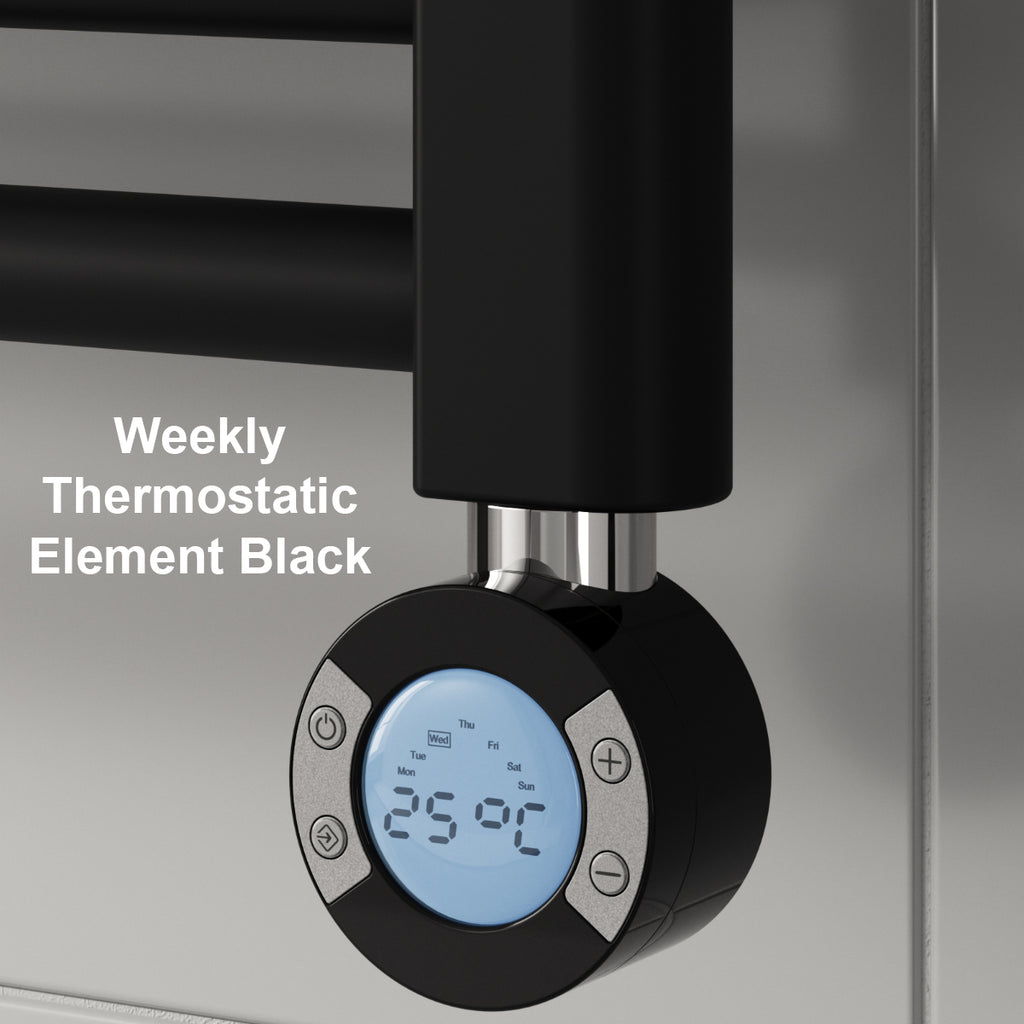 Capo Black Flat Electric Radiator