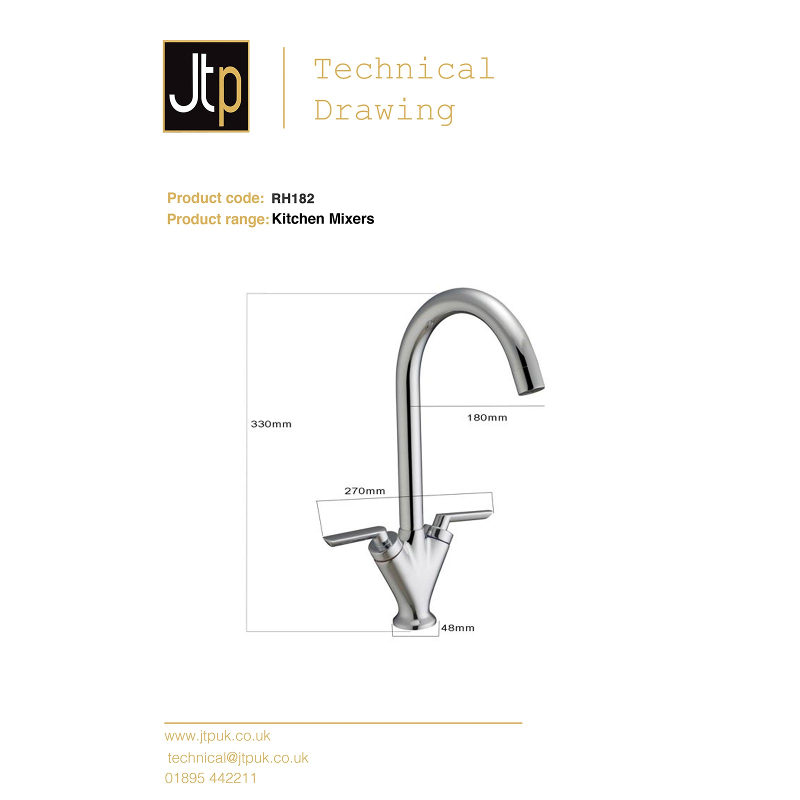 Reach Kitchen Sink Mixer