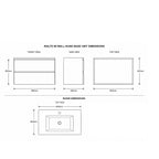 Rialto 80 2-Drawer Wall-Hung Vanity Unit