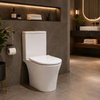 Rimini Rimless Close Coupled Pan and Soft Close Seat