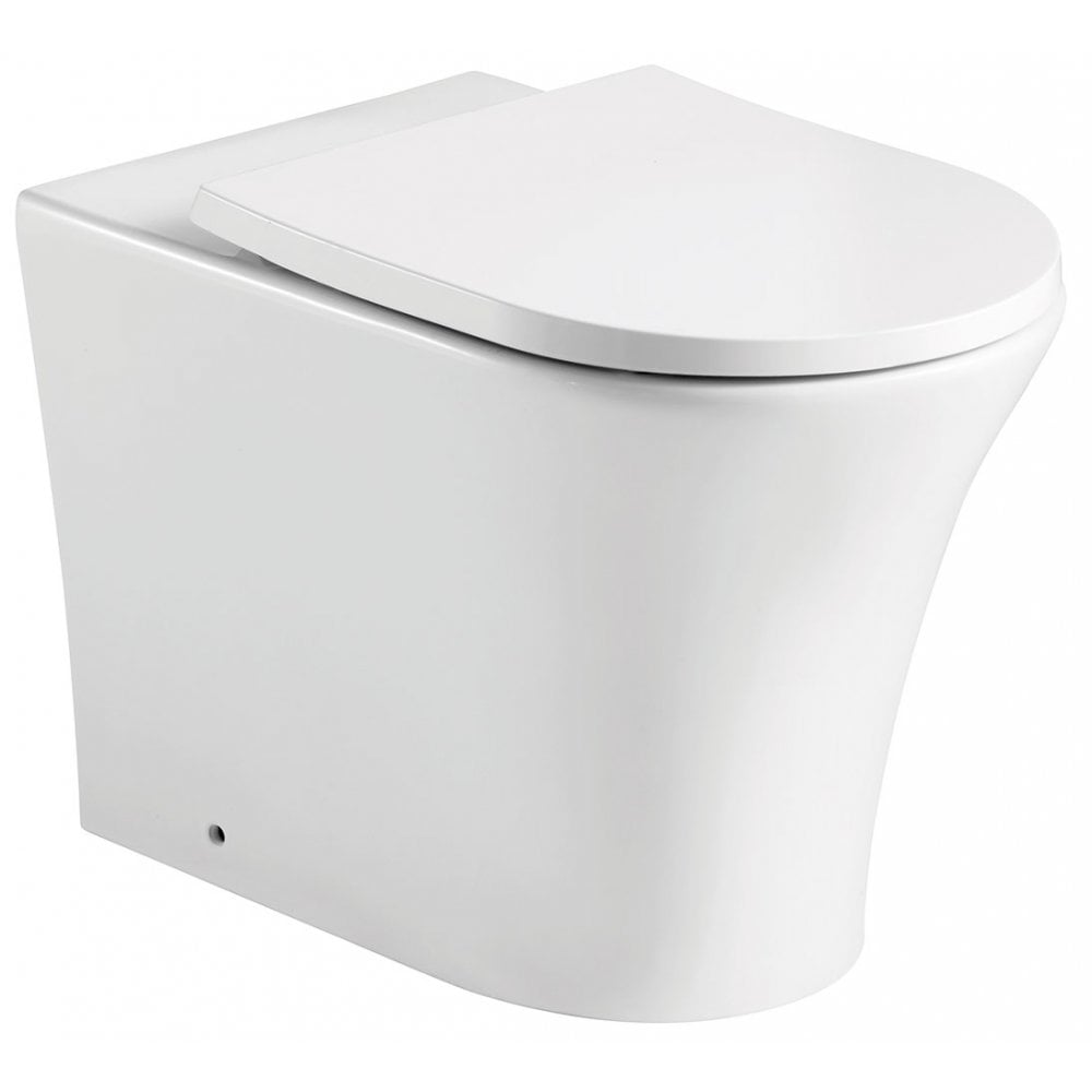Rimini Rimless Back-to-Wall Toilet & Soft-Close Seat
