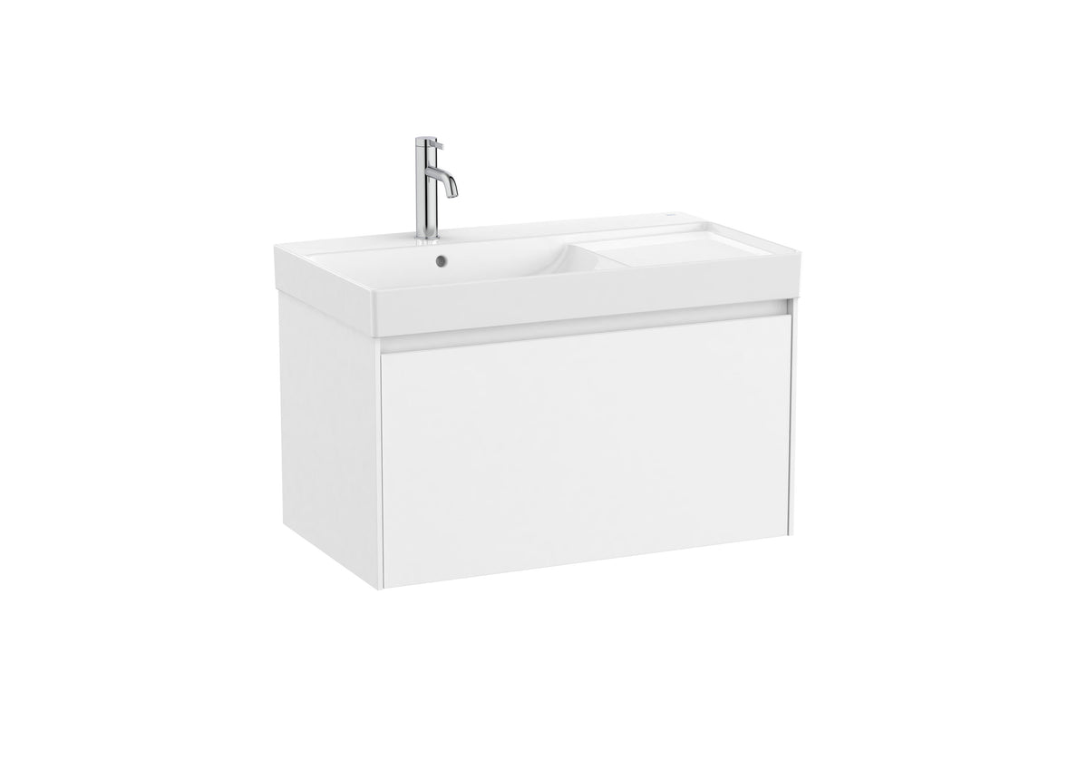 Roca Ona 800mm Wall-Hung Vanity Unit with One Drawer & Basin – Left or Right Hand
