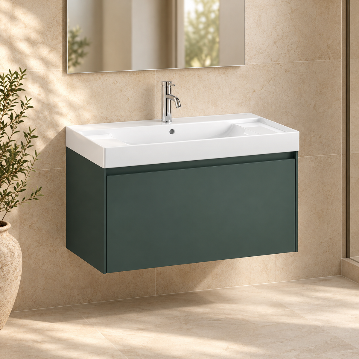 Roca Ona Unik 800mm One Drawer Vanity Unit & Basin – 5 Colour Options