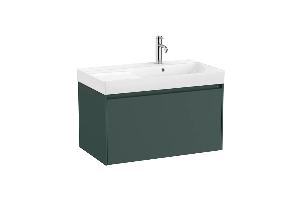 Roca Ona 800mm Wall-Hung Vanity Unit with One Drawer & Basin – Left or Right Hand