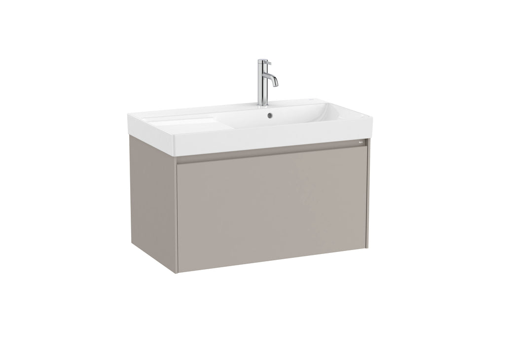 Roca Ona 800mm Wall-Hung Vanity Unit with One Drawer & Basin – Left or Right Hand