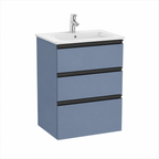 Roca The Gap 550mm Wall-Hung 3 Drawer Vanity Unit with Basin & Waste