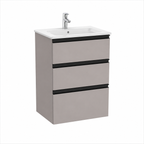 Roca The Gap 550mm Wall-Hung 3 Drawer Vanity Unit with Basin & Waste