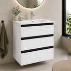 Roca The Gap 550mm Wall-Hung 3 Drawer Vanity Unit with Basin & Waste