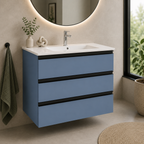 Roca The Gap 800mm Wall-Hung 3 Drawer Vanity Unit with Basin & Waste
