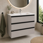 Roca The Gap 800mm Wall-Hung 3 Drawer Vanity Unit with Basin & Waste