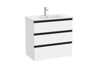 Roca The Gap 800mm Wall-Hung 3 Drawer Vanity Unit with Basin & Waste
