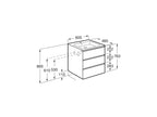 Roca The Gap 600mm Wall-Hung 3 Drawer Vanity Unit with Basin & Waste