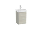 Roca Ona 400mm Compact Wall-Hung Vanity Unit with One Door & Basin