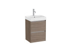 Roca Ona 450mm Compact Wall-Hung Vanity Unit with Two Drawers & Basin
