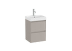 Roca Ona 450mm Compact Wall-Hung Vanity Unit with Two Drawers & Basin