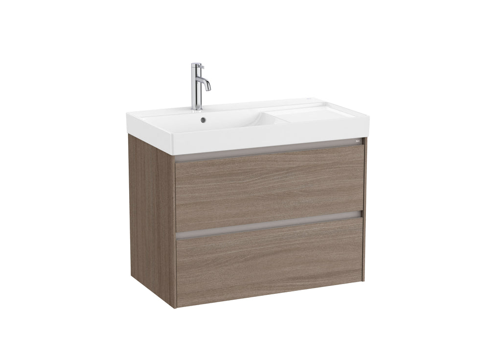 Roca Ona Unik 800mm Two Drawer Vanity Unit & Basin – Left or Right Hand