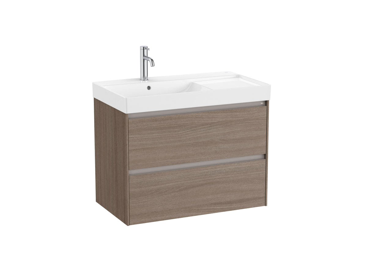 Roca Ona Unik 800mm Two Drawer Vanity Unit & Basin – Left or Right Hand