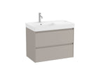 Roca Ona Unik 800mm Two Drawer Vanity Unit & Basin – Left or Right Hand
