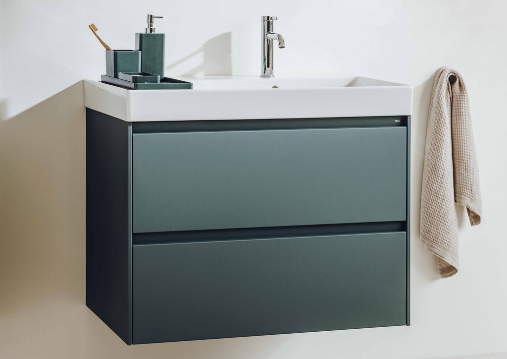 Roca Ona Unik 800mm Two Drawer Vanity Unit & Basin – Left or Right Hand