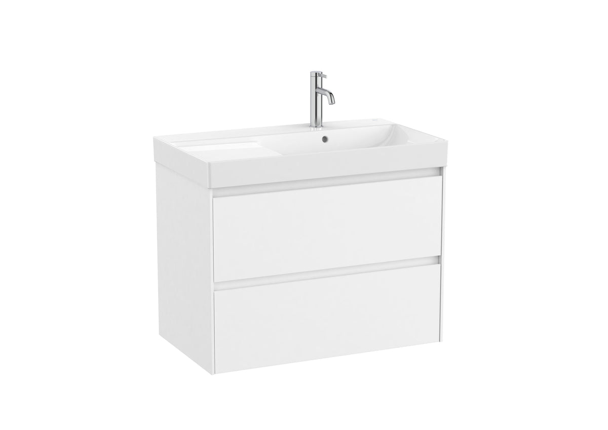 Roca Ona Unik 800mm Two Drawer Vanity Unit & Basin – Left or Right Hand