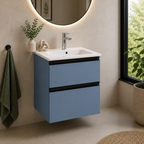 Roca The Gap Compact 600mm 2 Drawer Wall-Hung Vanity Unit with Basin