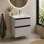 Roca The Gap Compact 600mm 2 Drawer Wall-Hung Vanity Unit with Basin