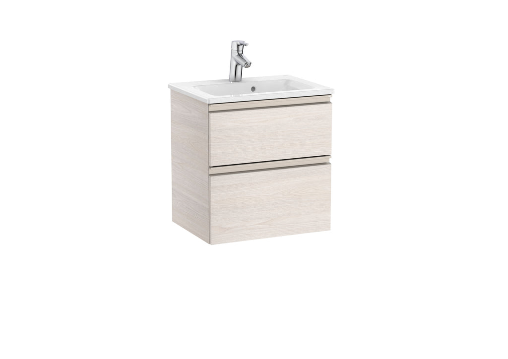 Roca The Gap Compact 600mm 2 Drawer Wall-Hung Vanity Unit with Basin