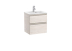 Roca The Gap Compact 600mm 2 Drawer Wall-Hung Vanity Unit with Basin