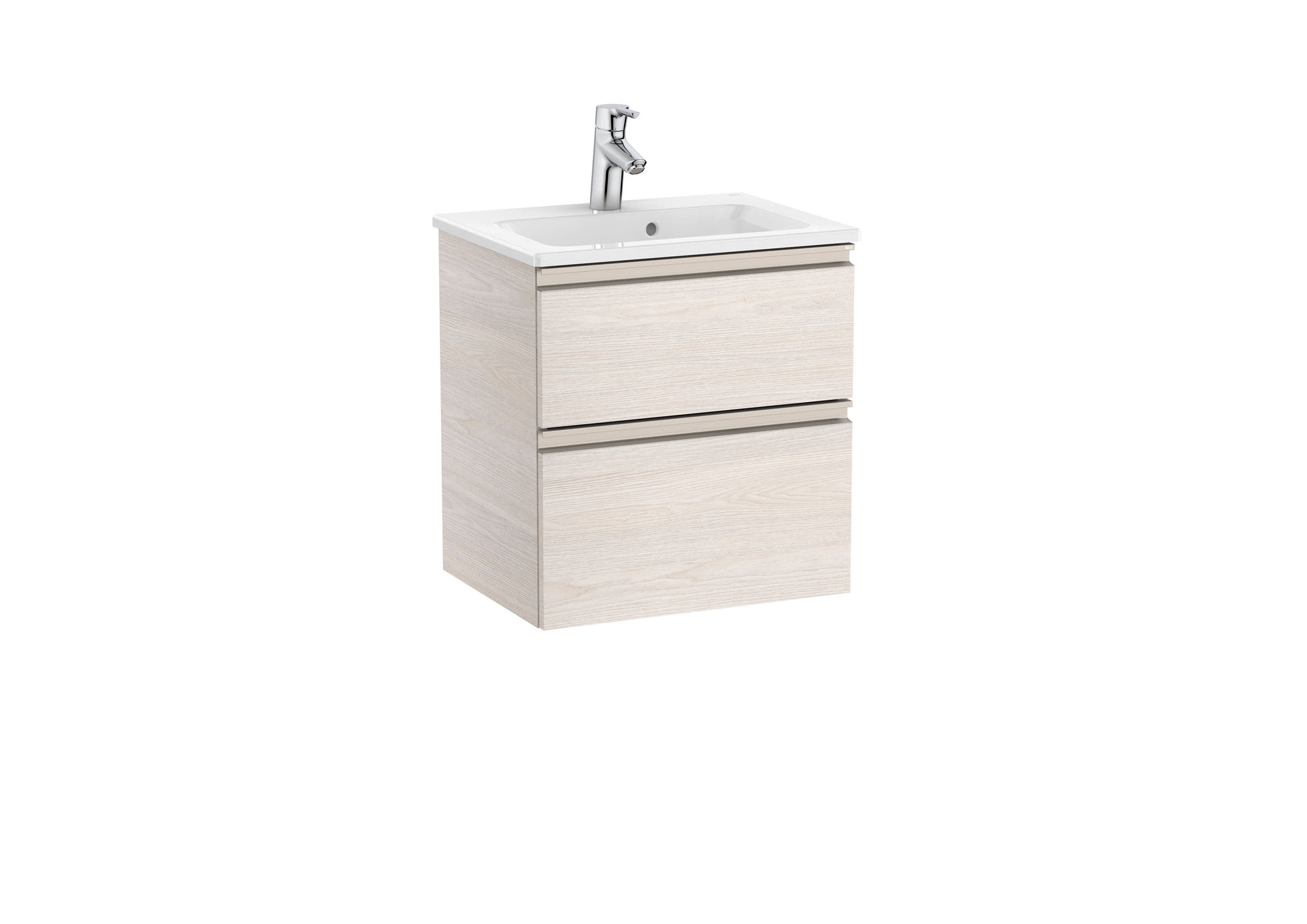 Roca The Gap Compact 600mm 2 Drawer Wall-Hung Vanity Unit with Basin