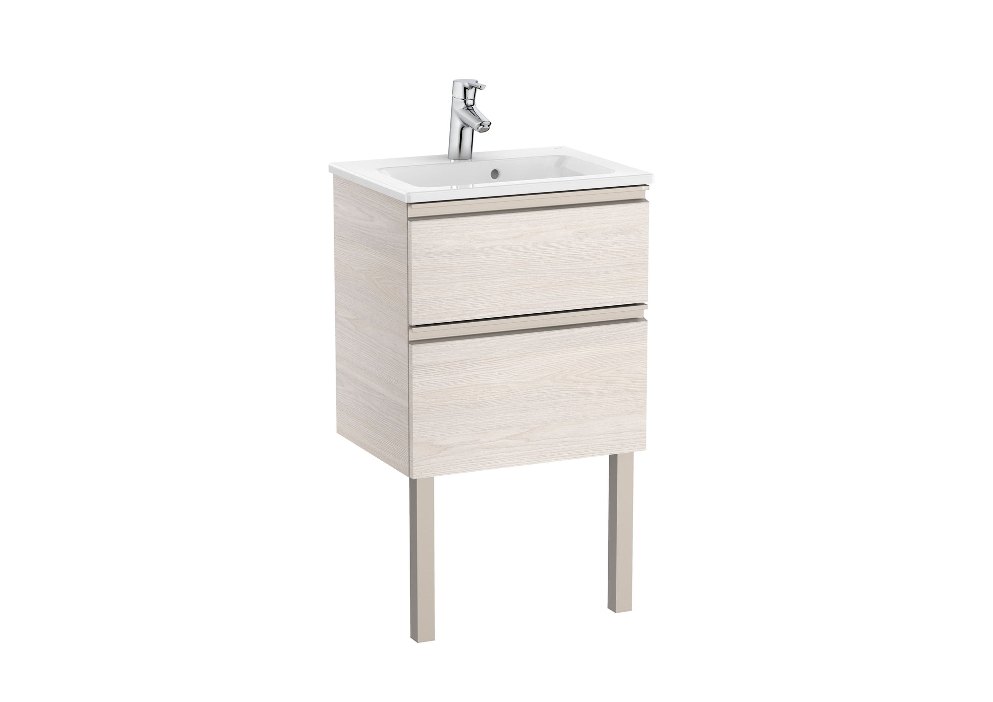 Roca The Gap Compact 600mm 2 Drawer Wall-Hung Vanity Unit with Basin