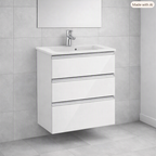Roca The Gap Compact 600mm 3 Drawer Wall-Hung Vanity Unit with Basin