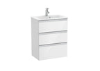 Roca The Gap Compact 600mm 3 Drawer Wall-Hung Vanity Unit with Basin