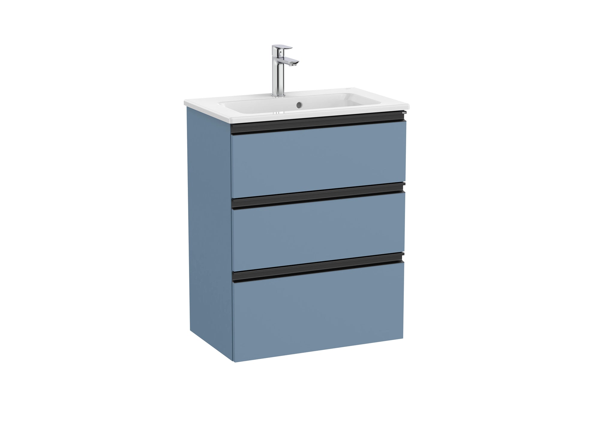 Roca The Gap Compact 600mm 3 Drawer Wall-Hung Vanity Unit with Basin