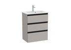 Roca The Gap Compact 600mm 3 Drawer Wall-Hung Vanity Unit with Basin