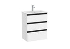 Roca The Gap Compact 600mm 3 Drawer Wall-Hung Vanity Unit with Basin