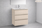 Roca The Gap Compact 600mm 3 Drawer Wall-Hung Vanity Unit with Basin