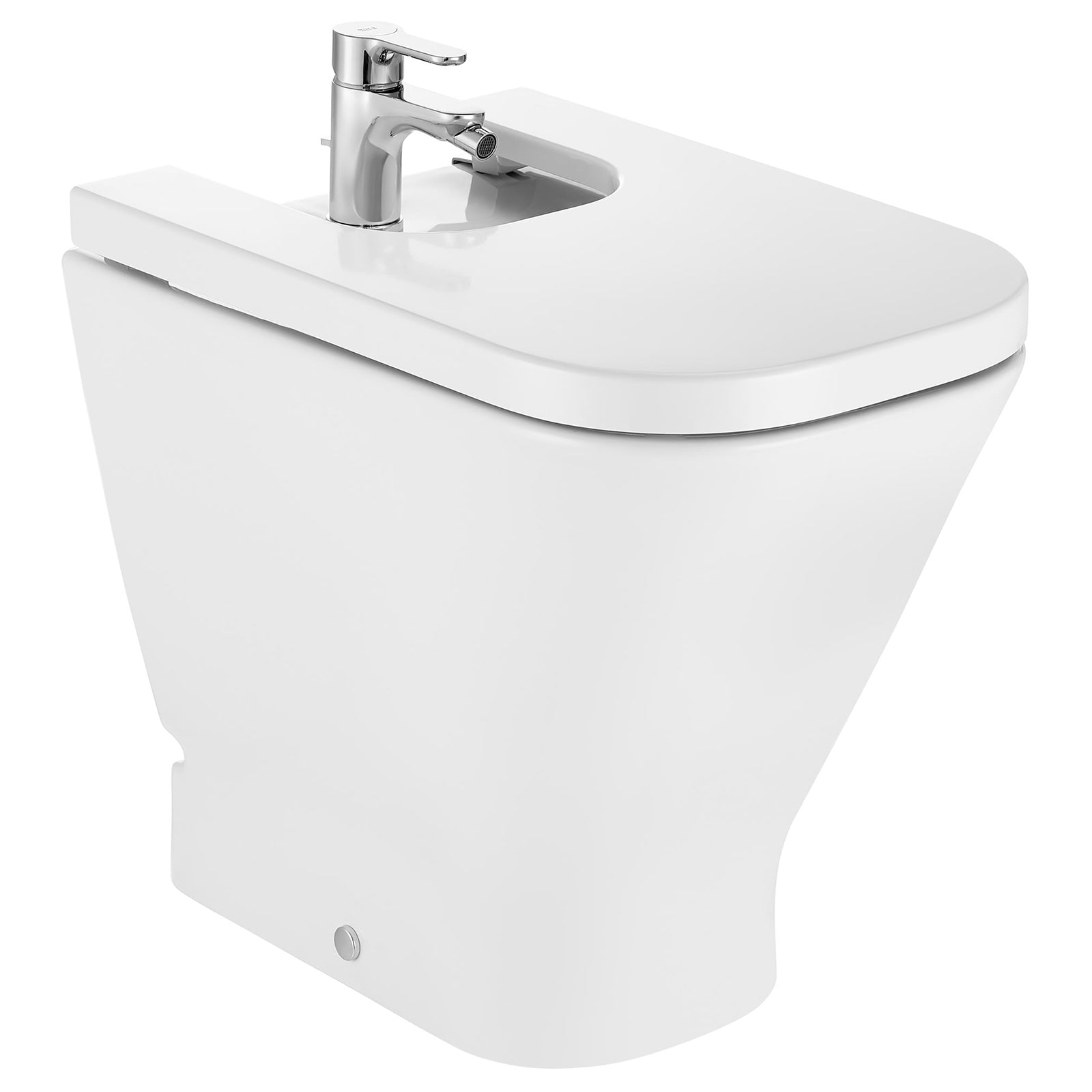 Roca The Gap Square Floor Standing Bidet with Cover