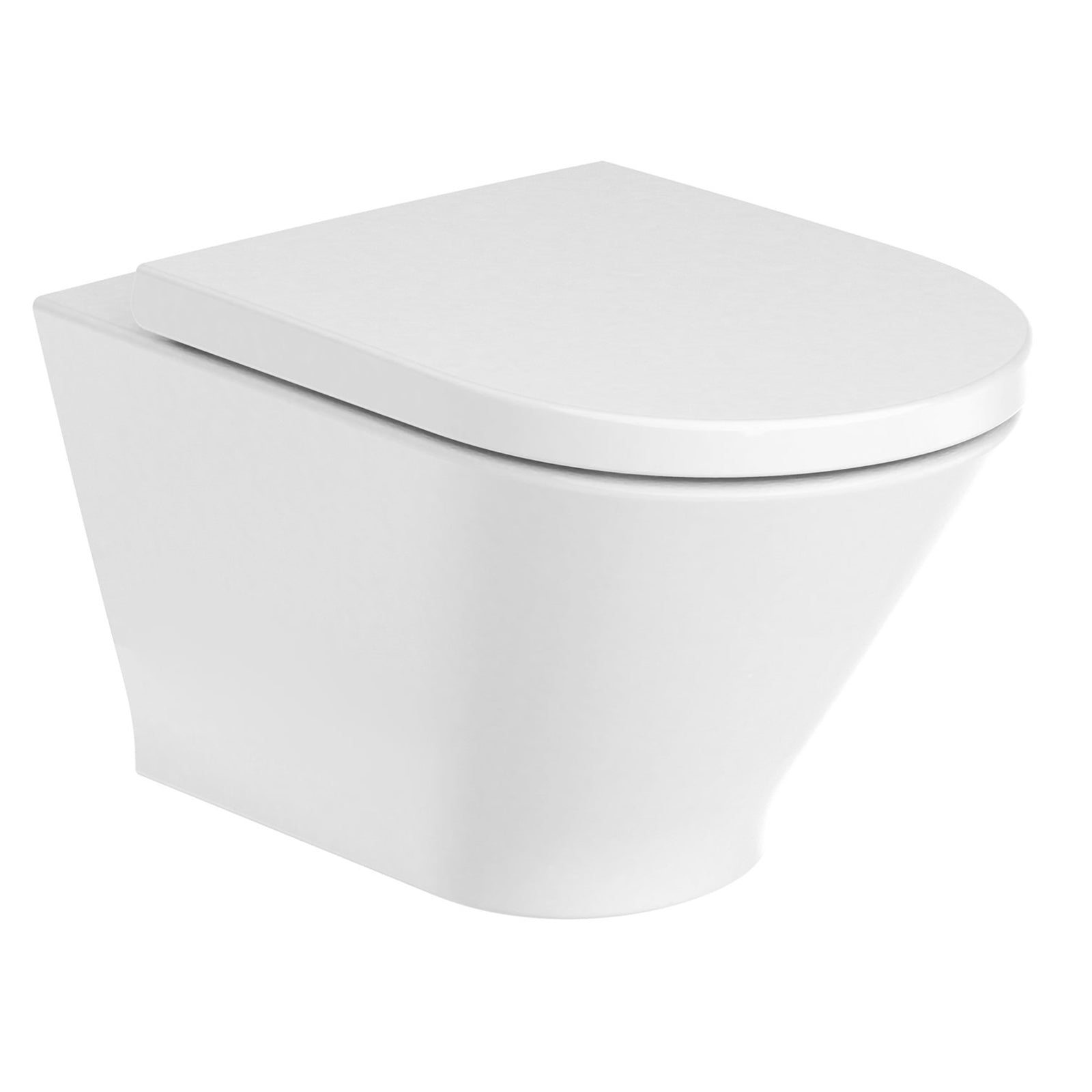 Roca The Gap Round Rimless Wall Hung Pan