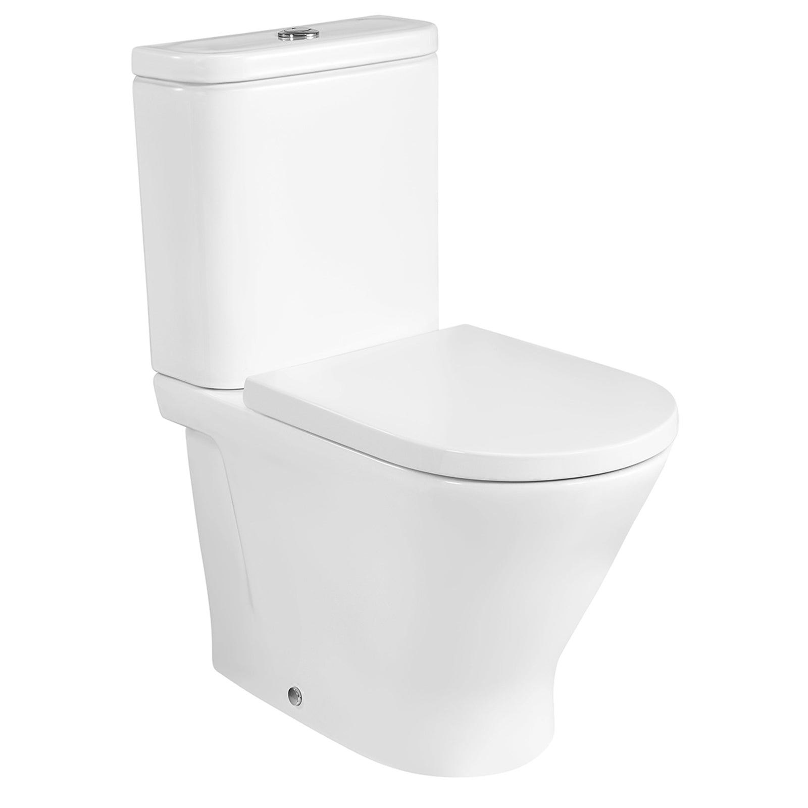 Roca The Gap Round Rimless Closed Back Close Coupled Pan