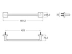 Roca Hotels Square 450mm Towel Rail