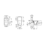 Roca Inspira Rimless Square Close Coupled Pan