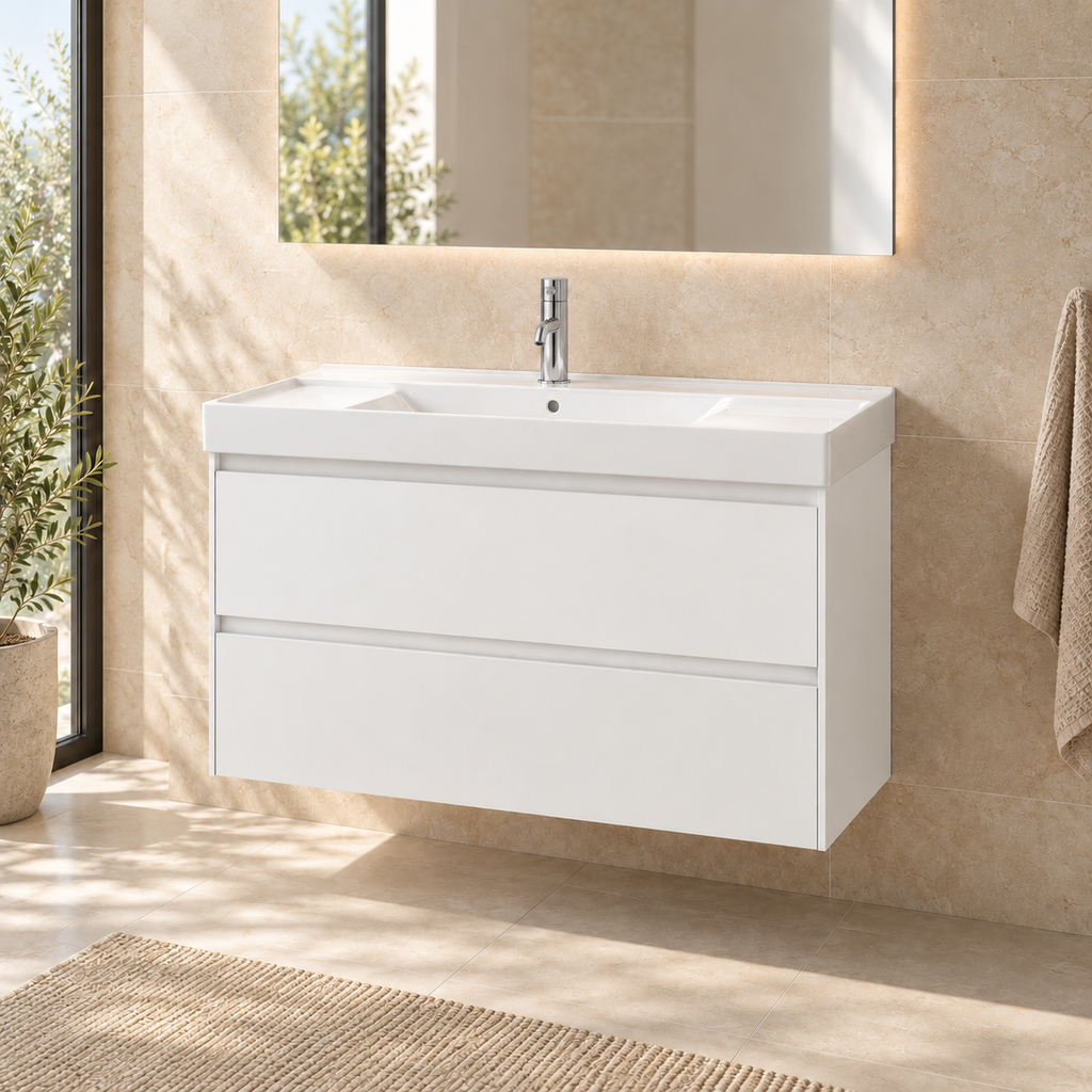 Roca Ona Unik 1000mm Two-Drawer Basin Vanity Unit – 5 Colour Options