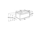 Roca Ona Unik 1000mm One Drawer Vanity Unit & Basin – 5 Colour Options