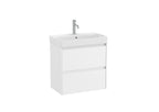 Roca Ona 500mm Compact Wall-Hung Vanity Unit with Two Drawers & Basin