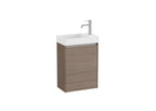 Roca Ona 450mm Compact Wall-Hung Vanity Unit with One Door & RH Basin